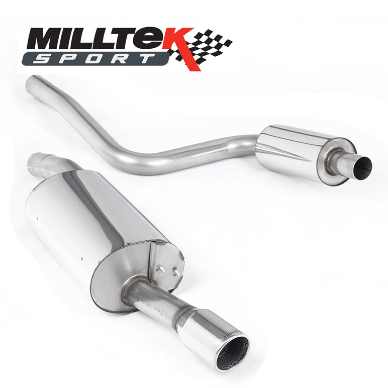 Milltek Sport Cat-back Resonated (quieter) Single 90mm Mk6 ST 150 > 2005 to 2008 Polished Tip