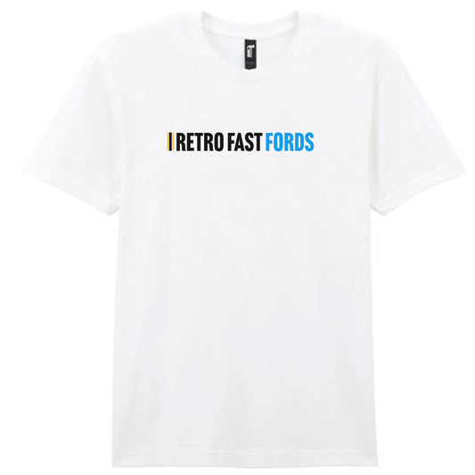 Retro Fast Fords Everyday White T-Shirt Large Logo - Retro Fast Fords