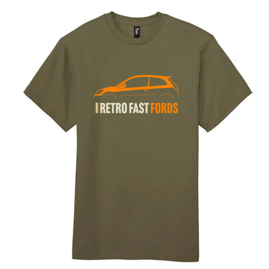 Retro Fast Fords Everyday Olive T-Shirt ST150 Silhouette - Retro Fast Fords