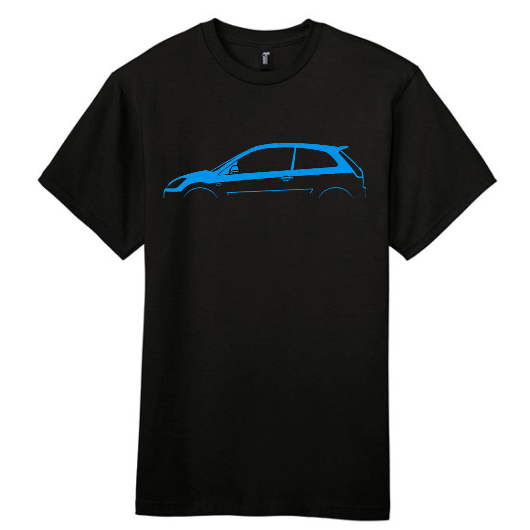 Retro Fast Fords Everyday Black T-Shirt ST150 Silhouette - Retro Fast Fords
