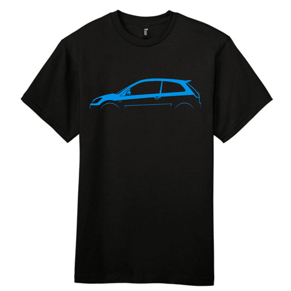 Retro Fast Fords Everyday Black T-Shirt ST150 Silhouette - Retro Fast Fords