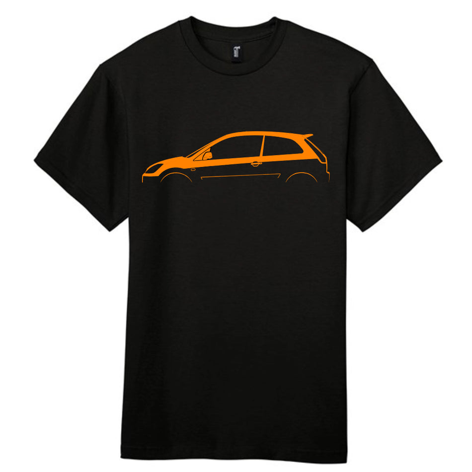 Retro Fast Fords Everyday Black T-Shirt ST150 Silhouette - Retro Fast Fords