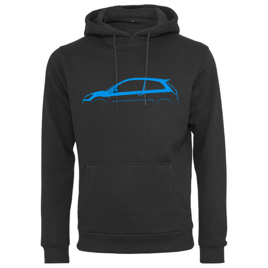 Retro Fast Fords Black Hoodie Ford Fiesta ST150 Black/Blue