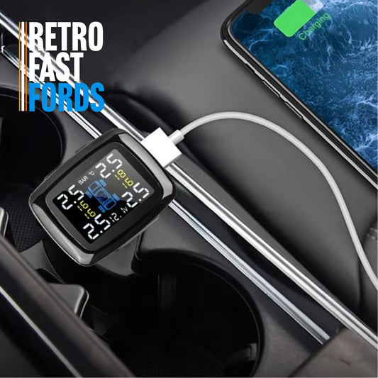 Tire Pressure Monitor System with USB Charger - Retro Fast Fords