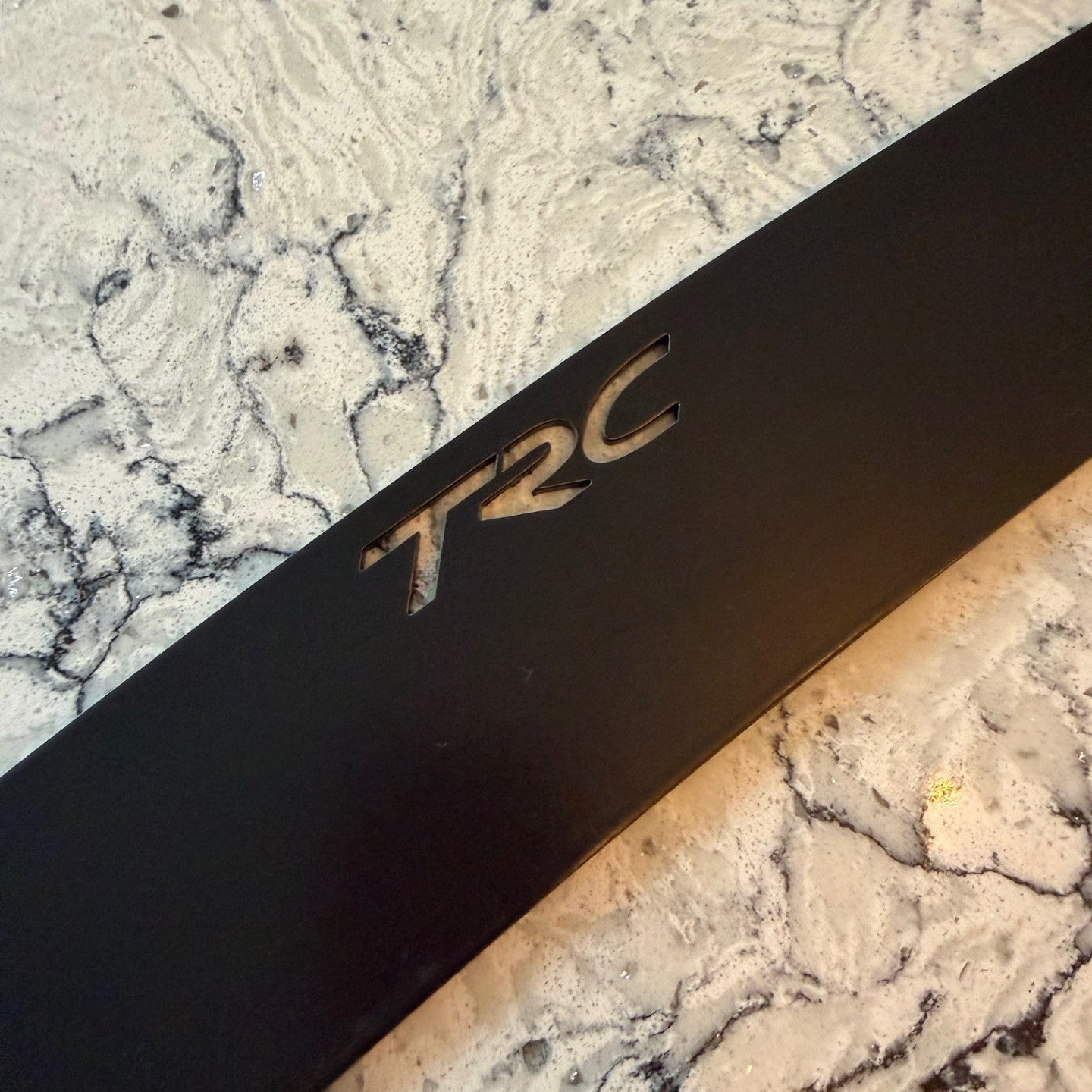 USED TRC spoiler extension. Black Aluminum CLEARANCE