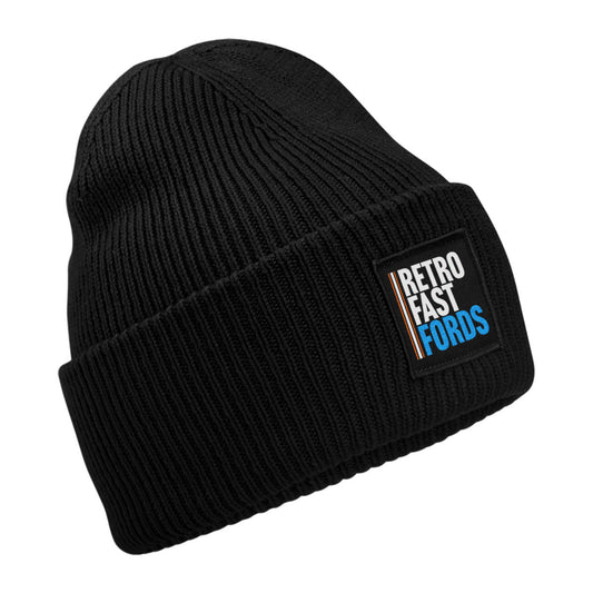 Deep-cuffed Beanie Winter Hat by Retro Fast Fords