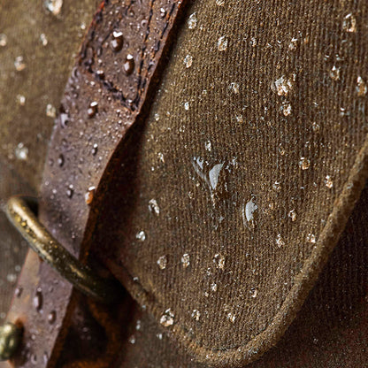 Heritage waxed canvas messenger by Retro Fast Fords