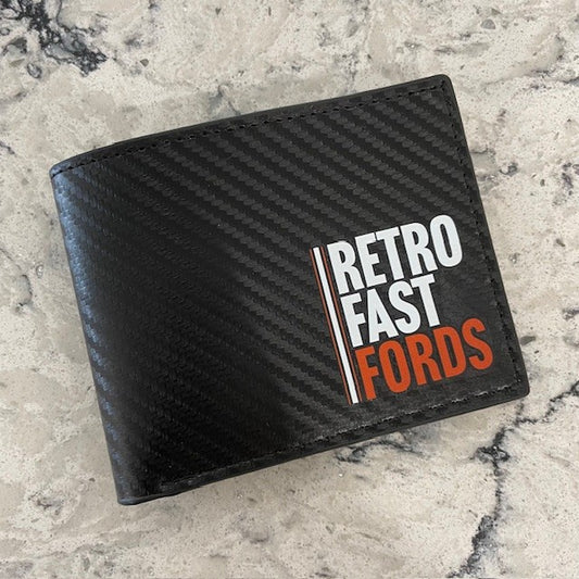 Carbon Fibre Effect Wallet - Retro Fast Fords